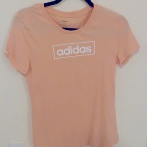 Adidas Pink Logo T-Shirt